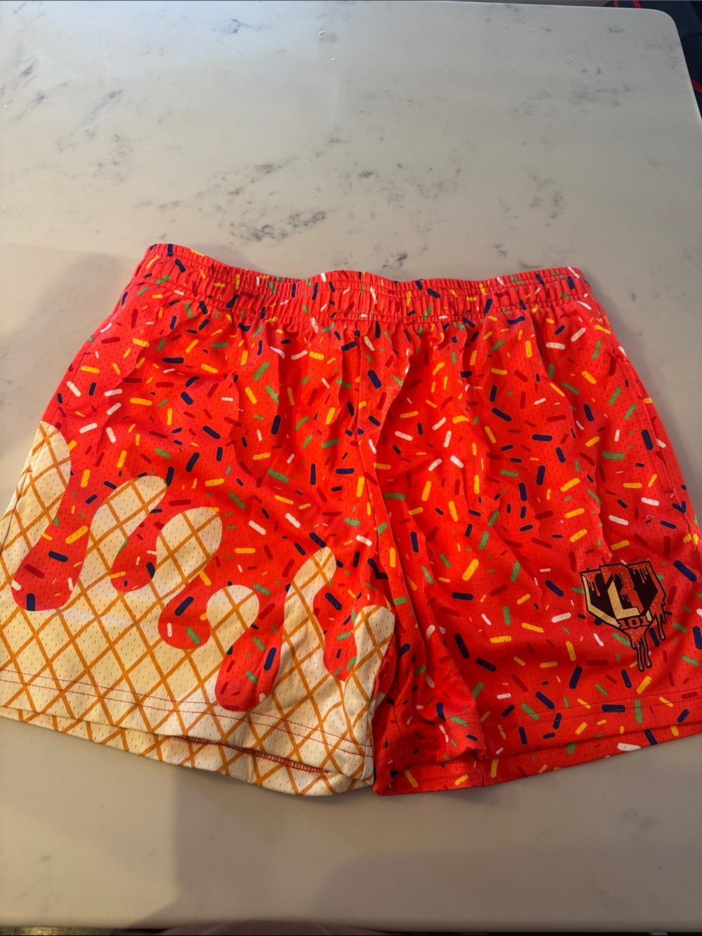 Baseball Lifestyle Tangerine Drip Shorts